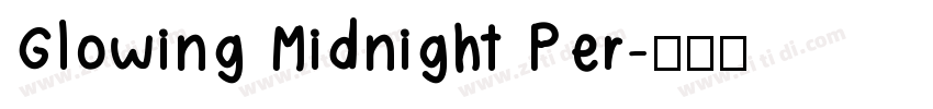 Glowing Midnight Per字体转换